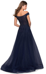2 of 4 La Femme 28774 Dress Navy