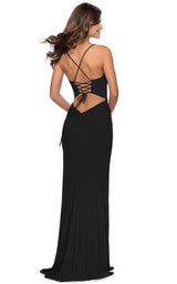 3 of 8 La Femme 28792 Dress Black