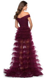 4 of 8 La Femme 28804 Dress Dark-Berry