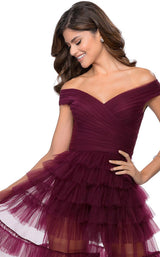 6 of 8 La Femme 28804 Dress Dark-Berry
