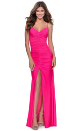 La Femme 28891 Dress Neon-Pink