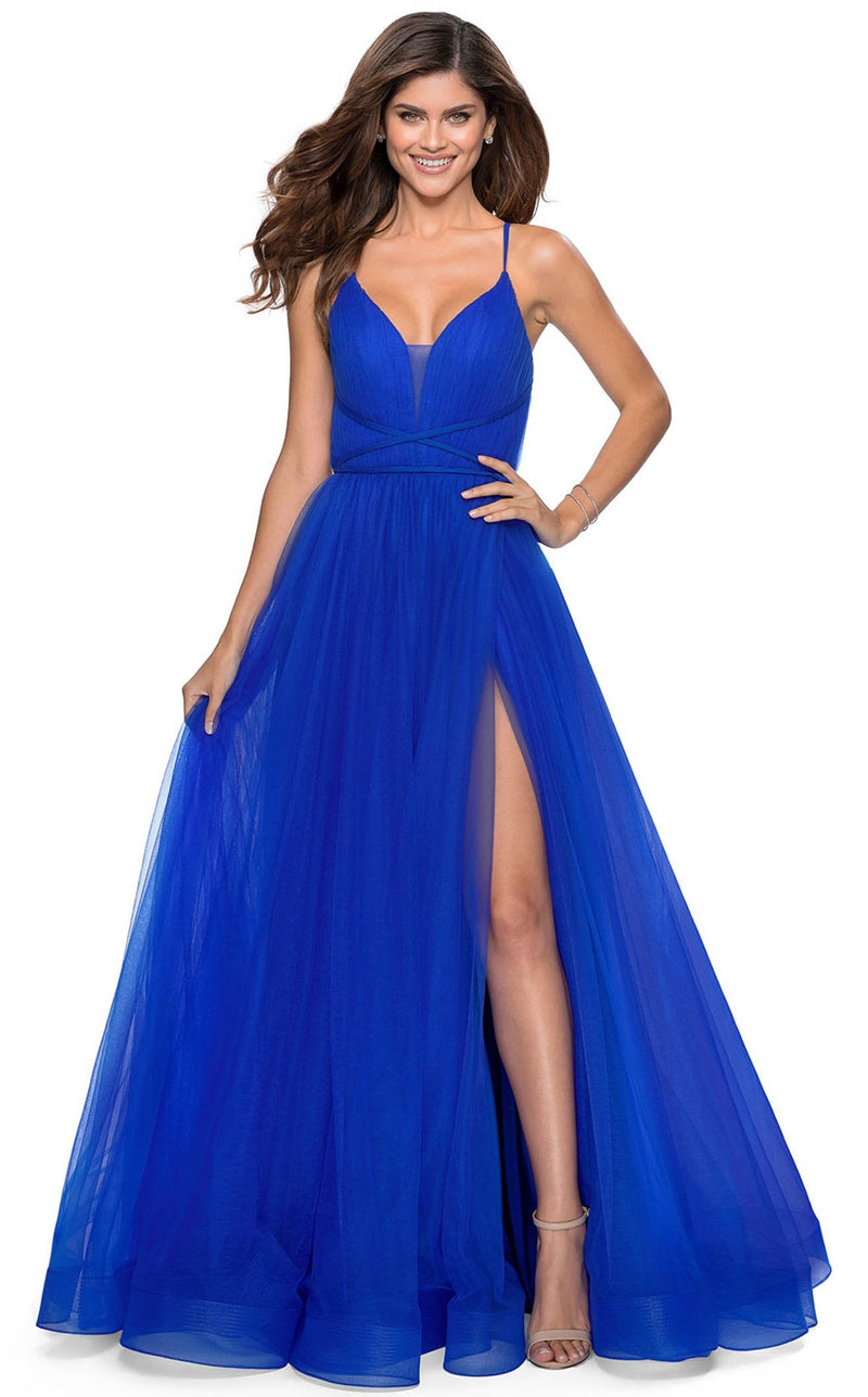 La Femme 28893 Dress Royal-Blue