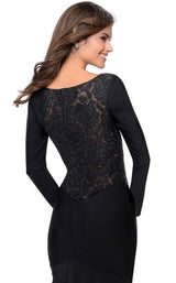 6 of 6 La Femme 28906 Dress Black