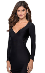 5 of 6 La Femme 28906 Dress Black
