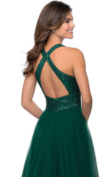 6 of 6 La Femme 28908 Dress Emerald