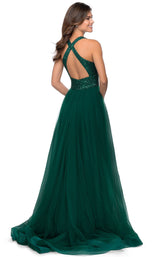 La Femme 28908 Dress Emerald