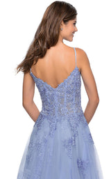 6 of 6 La Femme 28952 Dress Lilac-Mist