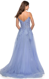 3 of 6 La Femme 28952 Dress Lilac-Mist