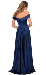 5 of 10 La Femme 28978 Dress Navy