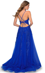 6 of 12 La Femme 28985 Dress Royal-Blue