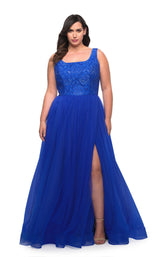 La Femme 29070 Dress Royal-Blue