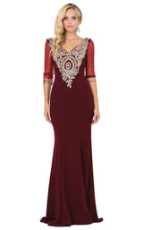 4 of 11 Dancing Queen 2911 Dress Burgundy