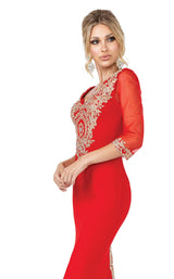 9 of 11 Dancing Queen 2911 Dress Burgundy