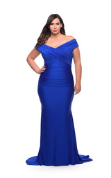 3 of 6 La Femme 29132 Dress Royal-Blue
