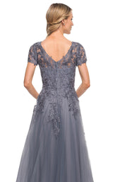 4 of 4 La Femme 29164 Dress Slate