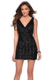 3 of 4 La Femme 29169 Dress Black