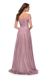 2 of 2 La Femme 29172 Dress Pink-Metallic