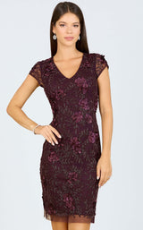 1 of 6 Lara 29179 Dress Eggplant