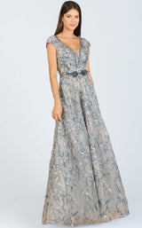 1 of 4 Lara 29196 Dress Blue-Multi