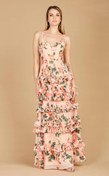 1 of 2 Lara 29242 Dress Peach