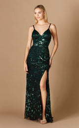 1 of 2 Lara 29315 Dress Black-Green
