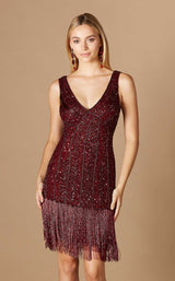 1 of 2 Lara 29361 Dress Wine