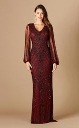 1 of 2 Lara 29369 Dress Wine