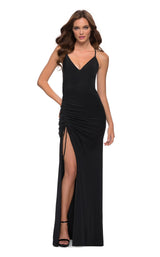1 of 3 La Femme 29444 Dress Black