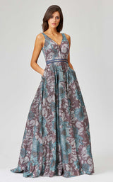 1 of 2 Lara 29460 Dress Blue-Multi