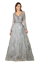 1 of 2 Lara 29471 Dress Blue-Multi