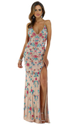 1 of 4 Lara 29486 Dress Nude-Multi