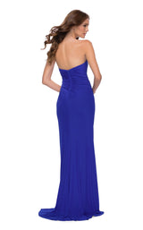 4 of 4 La Femme 29489 Dress Royal-Blue