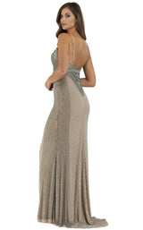 2 of 4 Lara 29498 Dress Nude-Turquoise