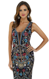 3 of 4 Lara 29529 Dress Black-Multi
