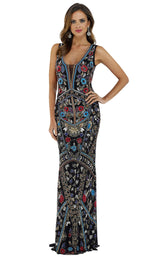 1 of 4 Lara 29529 Dress Black-Multi