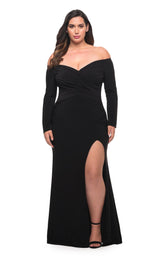 1 of 4 La Femme 29530 Dress Black