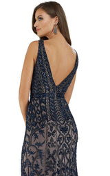 4 of 4 Lara 29534 Dress Navy-Nude