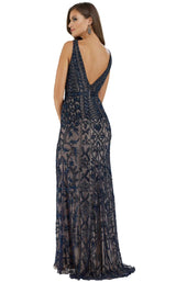 2 of 4 Lara 29534 Dress Navy-Nude