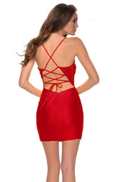 4 of 4 La Femme 29563 Dress Red