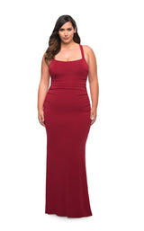2 of 6 La Femme 29590 Dress Red