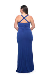 6 of 6 La Femme 29590 Dress Royal-Blue