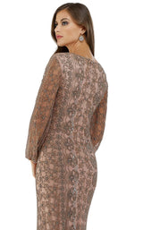 4 of 4 Lara 29597 Dress Champagne