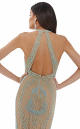 4 of 4 Lara 29598 Nude-Turquoise