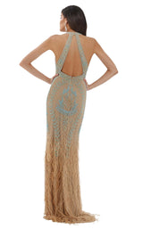 2 of 4 Lara 29598 Nude-Turquoise