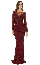 1 of 4 Lara 29603 Dress Wine