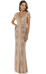 1 of 4 Lara 29606 Dress Champagne