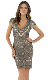 1 of 4 Lara 29607 Dress Multi