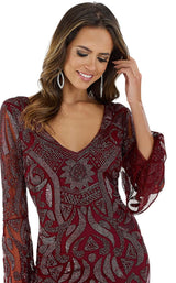 6 of 8 Lara 29608 Dress Wine