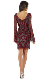 4 of 8 Lara 29608 Dress Wine