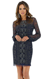 1 of 4 Lara 29614 Dress Navy